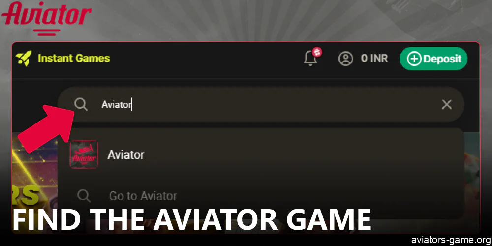 Find the Aviator game