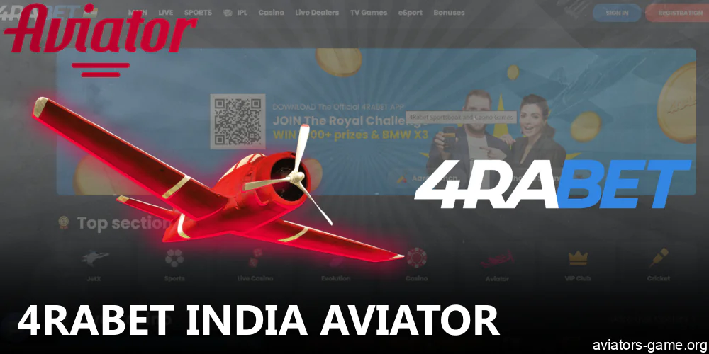 Aviator crash game available in 4rabet online casino in India