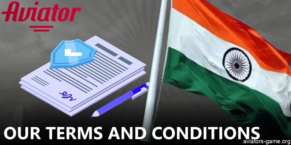 Our Aviator blog terms and conditions in India