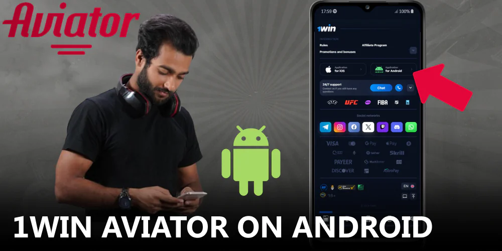 Download 1win Aviator app on Android