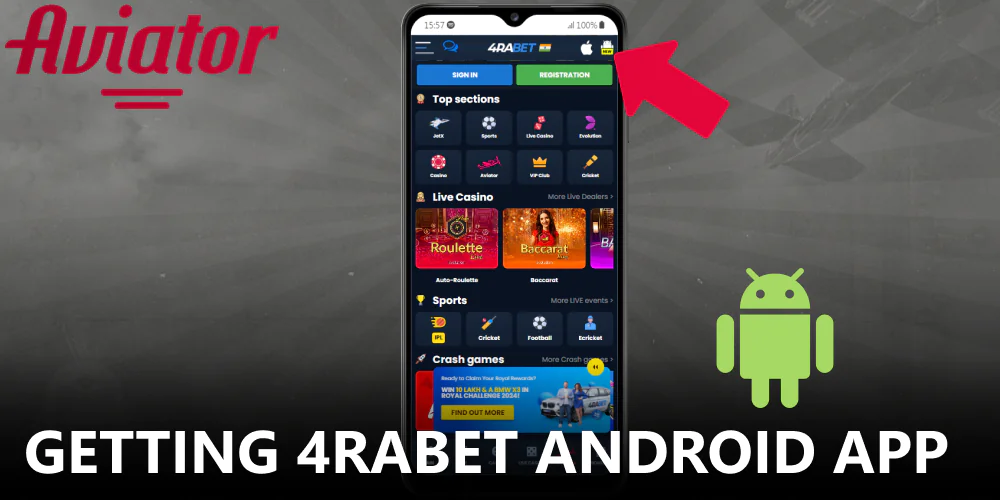 Guide on downloading 4rabet Aviator app on Android