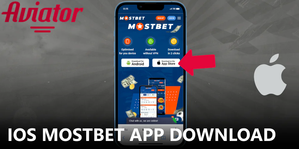 Instruction on downloading Mostbet Aviator App on iOS